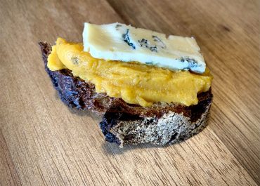 Tartine Butternut & verveine citron et Fourme de Montbrison