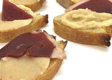 Tartine Céleri, pomme & huile de noix et Magret de canard